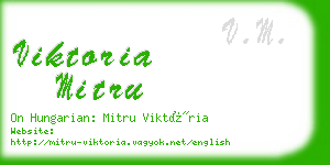 viktoria mitru business card